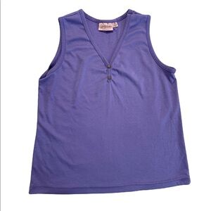 Jacklyn Smith Lavender Sleeveless Top size Medium